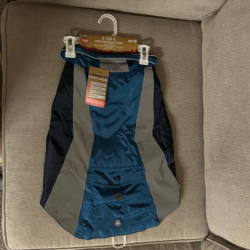 Arcadia Trail 3 in 1 Multiwear Outdoor Dog Coat Large